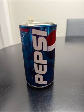 Pepsi Tall Can in Blue with Red and White Logo with 1:64 scale stock car